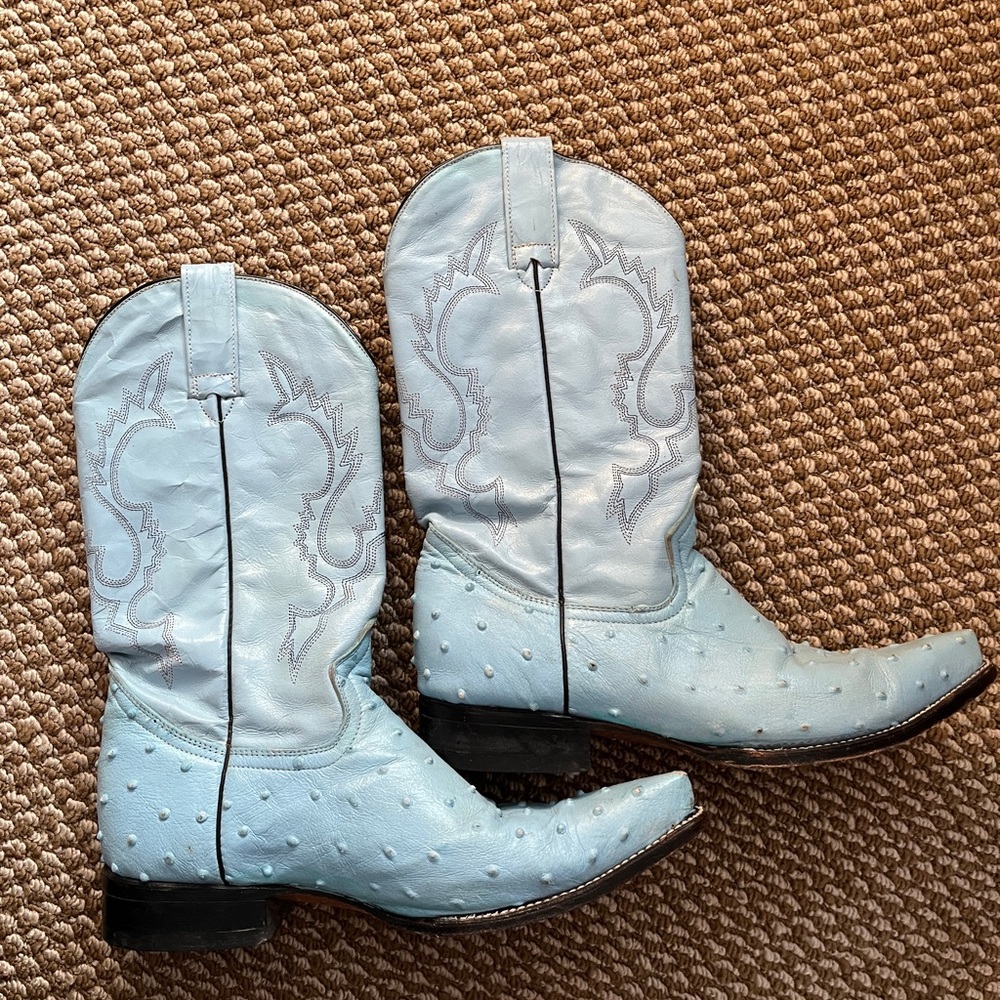 Blue/aqua cowboy boots - Size 10 women’s